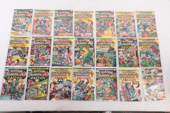 Lot Of 21 Bronze Age Captain America Comic Books 176 178  179 181-197 200