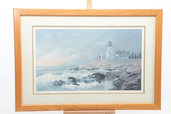 Pencil Signed & Numbered Artist Proof: Jean McLean 141/500 'Pemaquid Lighthouse Maine'
