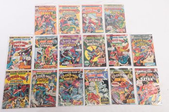 Lot Of 16 Bronze Age Marvel Team Up Comic Books 13 15 22 23 31-38 41-44