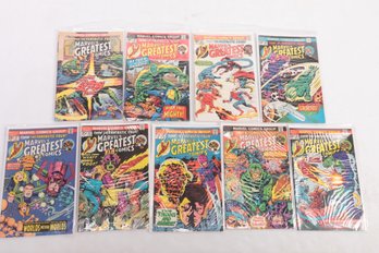 Lot Of 9 Marvel's Greatest Comics Bronze Age Comics 53 54 55 56 57 58  59  60 62