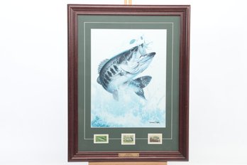 Framed Print 'Hooked' By Larry Tople (Postal Commemorative Society)