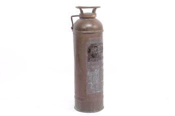 Antique Brass Fire Extinguisher 'S.F. Hayward & Co'