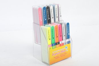 Tropical Shine Nail File Display With 144 Assorted Nail Files