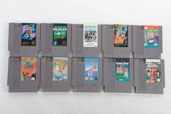 10 NES Nintendo Game Cartridges #10