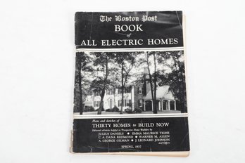 1937 The Boston Post Book Of All Electric Homes, Illus