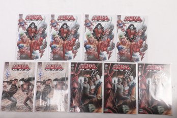 Lot Of 9 Omega One Comic Books Signed