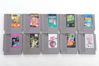 10 NES Nintendo Game Cartridges #14