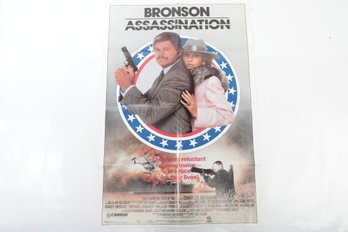 Assassination Original One Sheet Movie Poster 1986 Charles Bronson