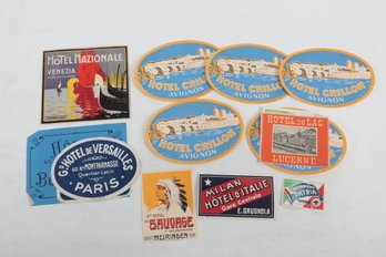 Vintage Travel Ephemera Luggage Labels