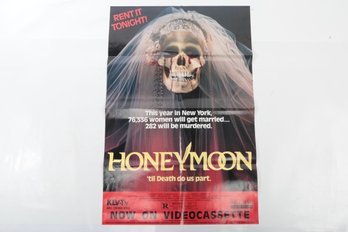 1985 HONEYMOON Movie Poster HORROR