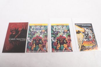 Lot Of 4 Signed Comics