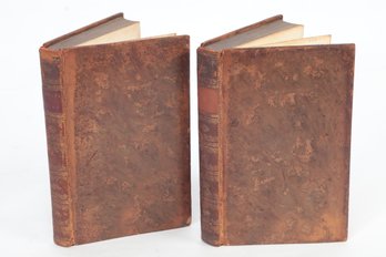 1796 The Letters Of Pliny 2 Volumes Period Full Leather Bindings