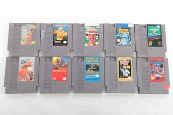 10 NES Nintendo Game Cartridges #16