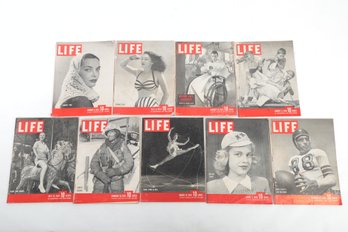 9 Issues 1945 Life Magazine