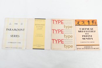 Art Deco:  Lucian Bernhard American Type Founders Ephemera Samples