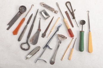 Group Of Vintage Collectibles Small Tools, Advertising Openers & More