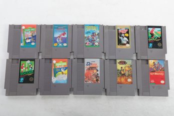 10 NES Nintendo Game Cartridges #18