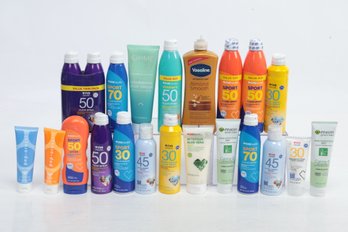 Large Lot Of Assorted SPF Sunscreen Or Sun Block