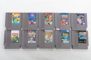 10 NES Nintendo Game Cartridges #1