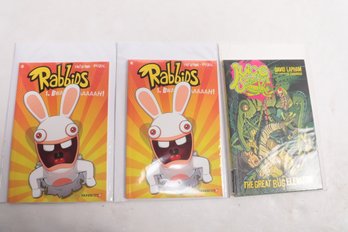 Lot Of 3 Comics 2 Rabbids And 1 Juice Squeezers