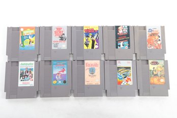 10 NES Nintendo Game Cartridges #2