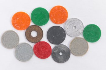 Group Of Vintage US Plastic Tokens