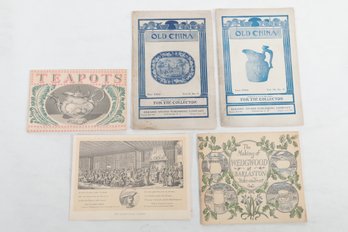 Mixed Lot Vintage Of Porcelain Pottery Ephemeral Booklets