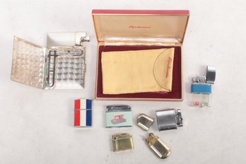 Group Of Vintage Cigarette Lighters - Elgin American Appears New