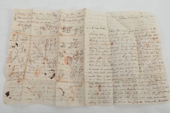 STAMPLESS COVER  1822 Letter To Benjamin Prescott, Calais, Maine From Daughters In Salem, Mass