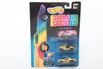 Rare 1987 Hot Wheels Color Racers 3 Pack