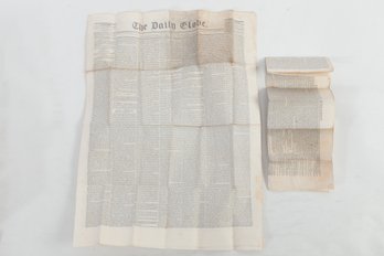 1854 Nebraska And Kansas Issue Newspaper With Supplement.