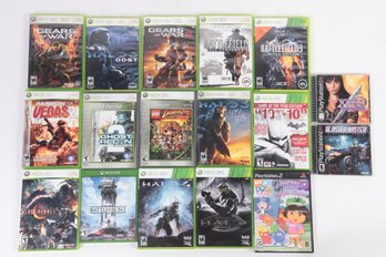 17 Assorted Xbox 360 & PS2 Games