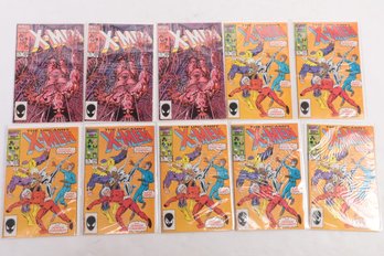 Lot Of 7 X-men 215 And 3 X-men 205 Comics Books