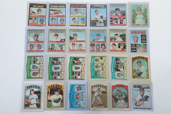 Lot Of Topps 1970, 1971, And 1972 Baseball Cards With Stars, Rookies And H.O.F