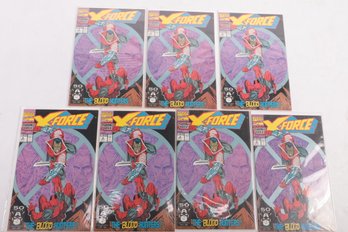 Lot Of 8 X-force 2 Comic Books Deadpool