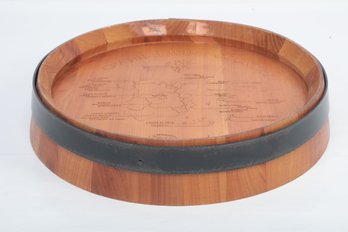 Whiskey Barrel Ends Serving Tray And Or Wall Decor