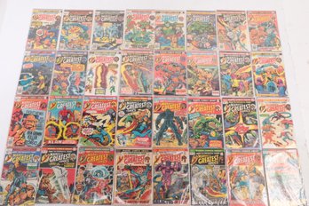 Lot Of 32 Bronze Age Marvel Greatest Comics 31 34 35 36 38 41 42 43 45 46 47 49-55 61-65 67-75