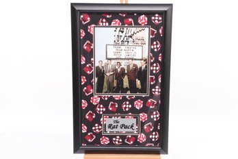 'The Rat Pack' Framed & Matted Plaque W/Photo