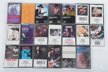 20 Assorted Johnny Winter Vintage Cassette Tapes