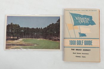 Sports: 1968 Golf Guide Kemper Open & Pinehurst N. C.  Postcard