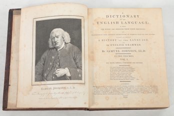 1810 Samuel Johnson Dictionary Of The English Language 2 Volumes