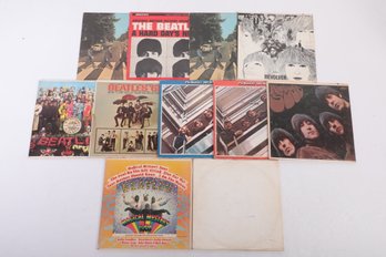 12 Original Beatles Vinyl LP's: Revolver, Abbey Road, Hard Days Night, White Album, '65, Rubber Soul & More