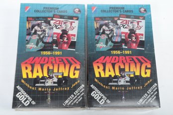 2 1992 Collector's Cards Andretti Racing 1956-1991 Limited Edition Factory Sealed Boxes