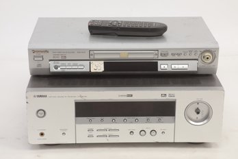 Panasonic CD/DVD Player (DVD-RV31) & Yamaha Receiver HTR-5730