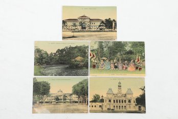 5 Vietnam Saigon Vintage Postcards