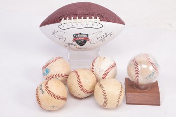 Signed Baseball And Football Lot