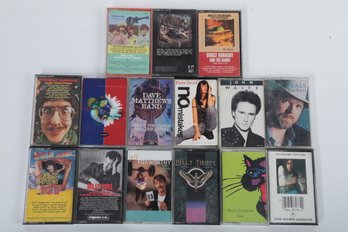 15 Vintage Mixed Cassette Tapes: Weird Al Yankovic, Dave Matthews, Billy Joel & Many More!!