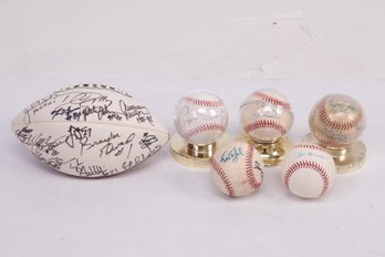 Signed Baseball And Football Lot