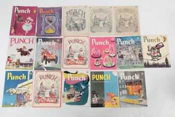 1950s Punch Magazines  Great Covers, Ads, Humor, Etc.