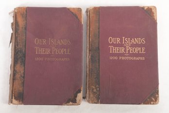 Antique Pair Of Books Vol I & II Our Islands And Their People